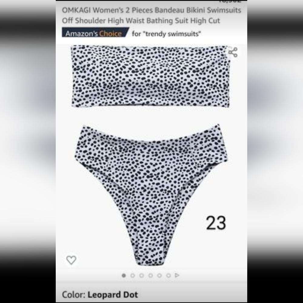 Brand New Omkagi Bandeau Bikini